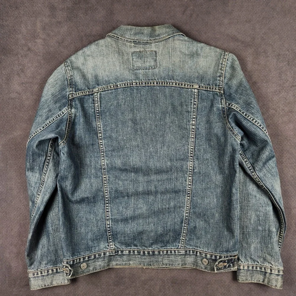 Levis Regular Fit Trucker Jacket Mens XL Blue Medium Wash 100% Cotton - Picture 5 of 13